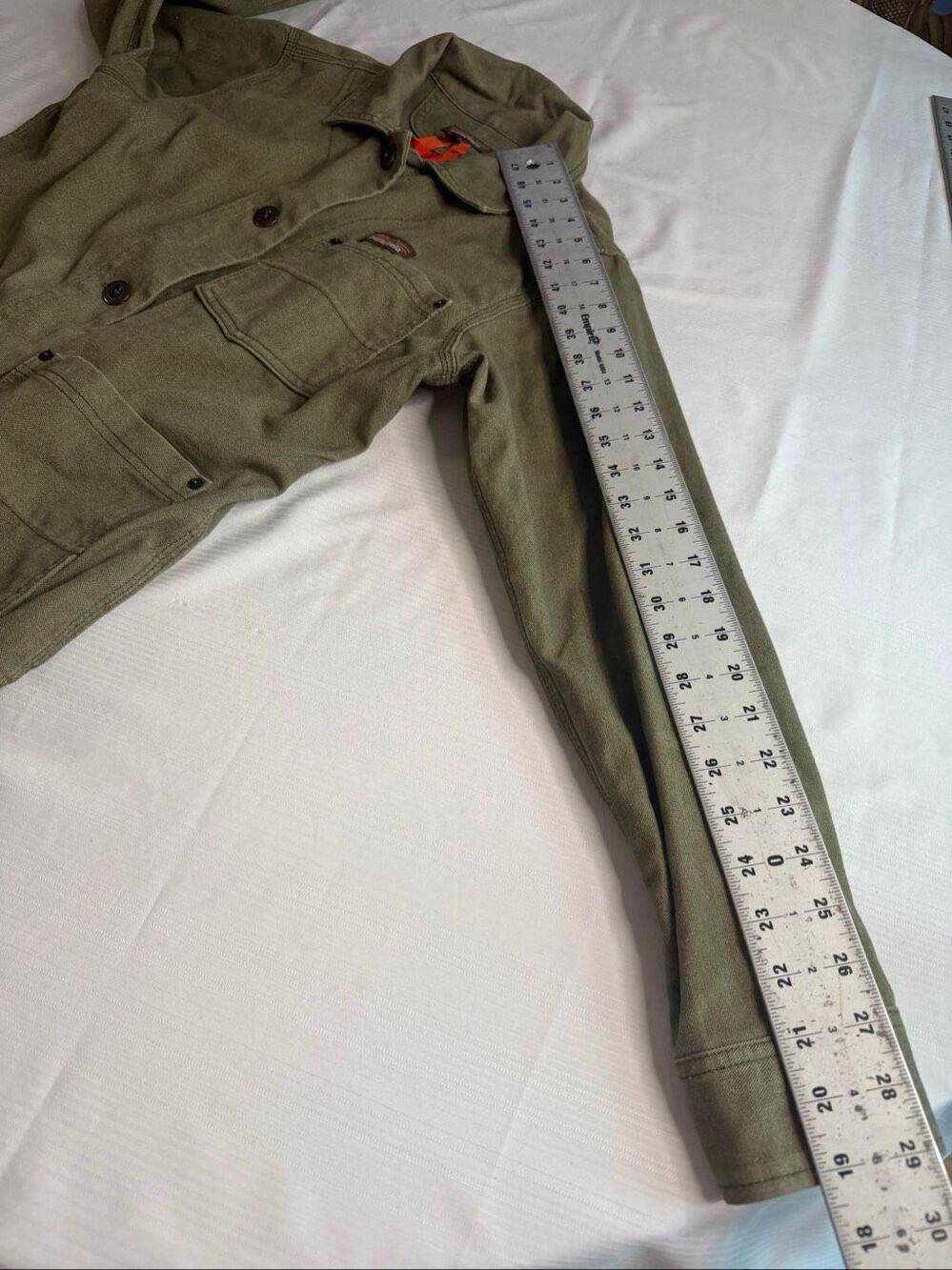 Patagonia Jacket Women’s Green All Seasons Hemp Canvas Chore Coat Size Small - Picture 8 of 12